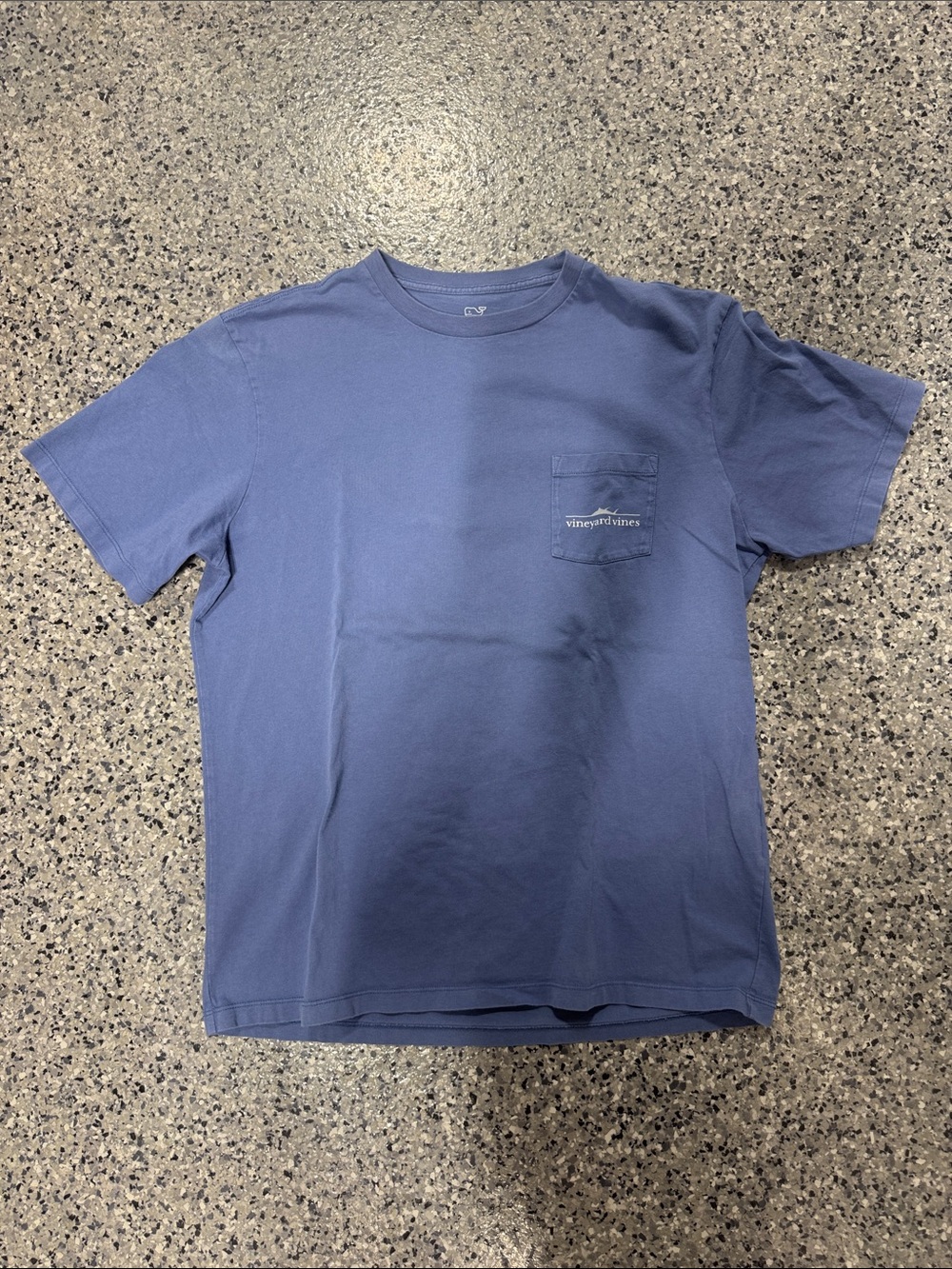 Vineyard Vines Short Sleeve Pocket Tee in Slate Blue
